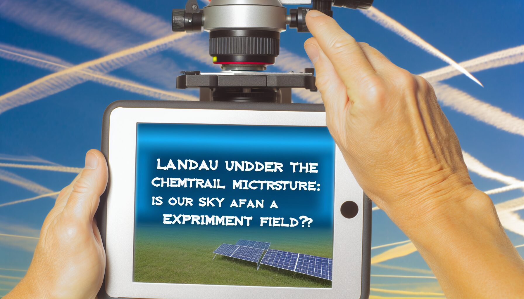 Landau unter dem Chemtrail-Mikroskop: Ist unser Himmel ein Experimentierfeld?